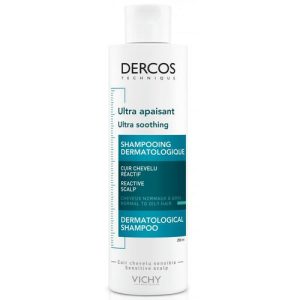 Шампунь Vichy Dercos успокаивающий для чувствительной кожи головы для нормальных и жирных волос 200 мл