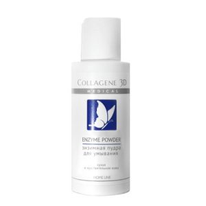 Medical Collagen 3D, Энзимный пилинг с папаином и жемчужной пудрой для сухой и чувствительной кожи, 75 г