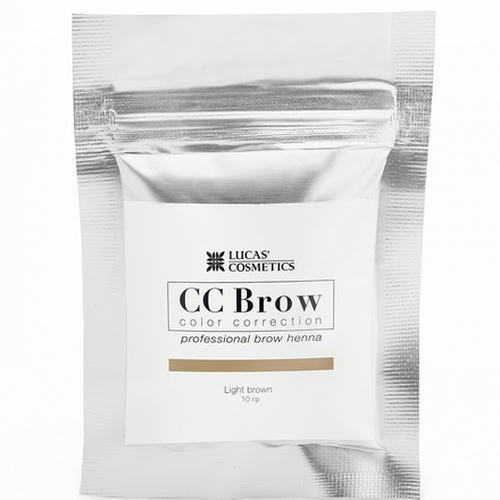 Lucas' Cosmetics, Хна для бровей CC Brow, светло-коричневая, в саше, 10 г