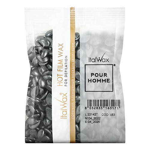 Italwax, Воск горячий (пленочный) Pour Homme, гранулы, 100 г