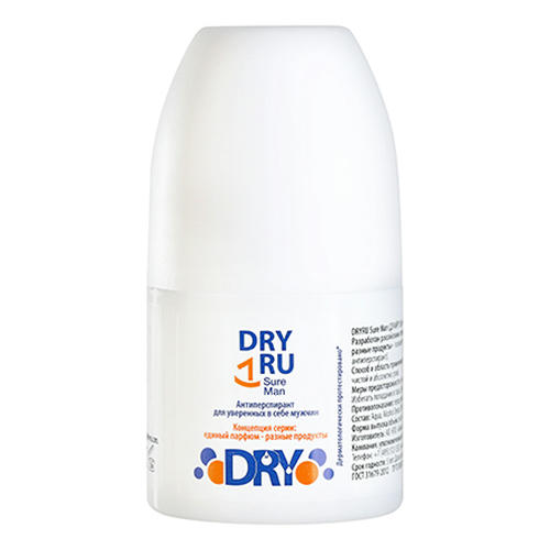 DRY RU, Антиперспирант мужской Sure Man, 50 мл — изображение 3