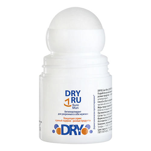 DRY RU, Антиперспирант мужской Sure Man, 50 мл — изображение 4