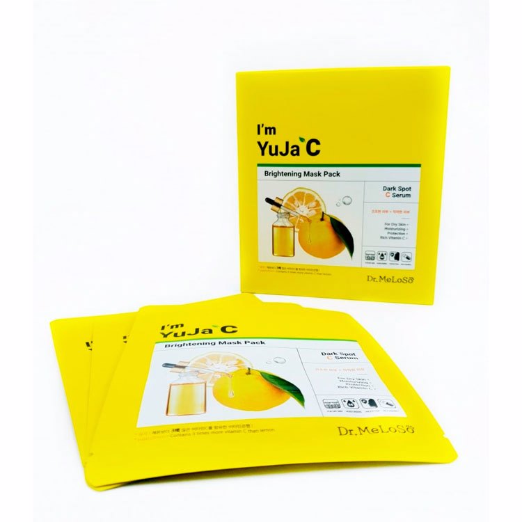 DR.MELOSO I'M YUJA С BRIGHTENING MASK PACK, Осветляющая маска с витамином С