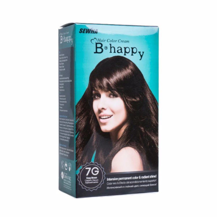 SEWHA B-HAPPY DEEP BROWN (7G) (40gr+80ml), Краска для волос #Глубокий шатен (40гр+80мл)