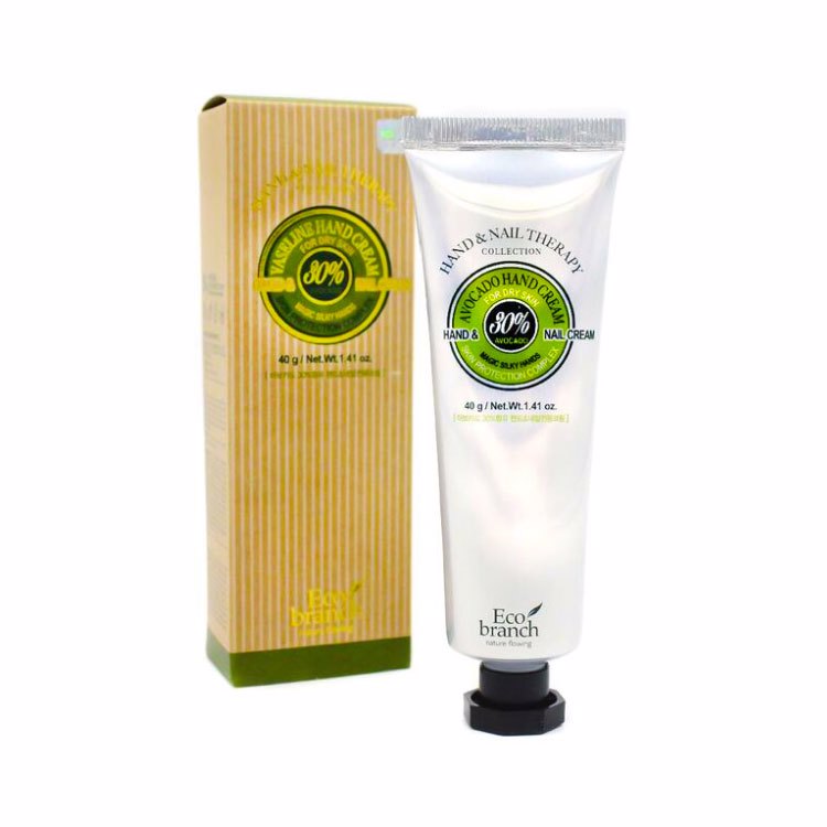 ECO BRANCH HAND CREAM AND NAIL THERAPY AVOCADO (40gr), Крем для рук и ногтей с экстрактом авокадо (40гр)