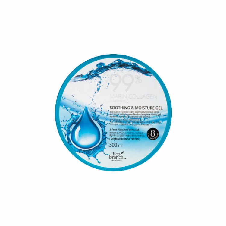ECO BRANCH MARINE COLLAGEN 99% SOOTHING & MOISTURE GEL (300ml), Успокаивающий и увлажняющий гель для лица с морским коллагеном (300мл)