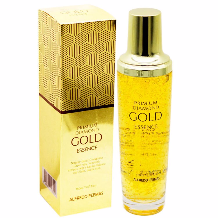 ALFREDO FEEMAS PRIMIUM DIAMOND GOLD ESSENCE (150ml), Омолаживающая эссенция с экстрактом золота и алмаза (150мл)
