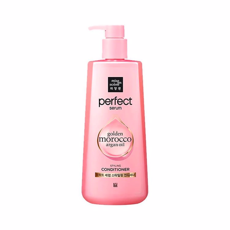 MISE-EN-SCENE PERFECT SERUM GOLDEN MOROCCO ARGAN OIL STYLING CONDITIONER (680ml), Питательный кондиционер для повреждённых волос (680мл)