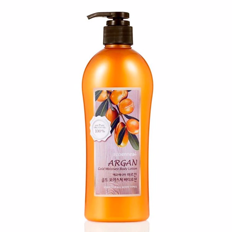 WELCOS ECOENNEA ARGAN GOLD MOISTURE BODY LOTION (500ml), Увлажняющий лосьон для тела с аргановым маслом (500мл)
