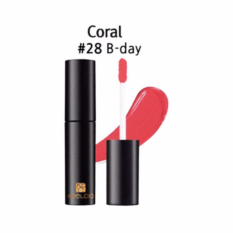 KOELCIA SMOOTH LIP TINT #28 B-DAY CORAL (3.5gr), Тинт для губ #28 День рождения (коралл) (3.5гр)