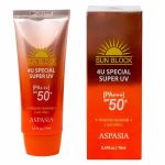 ASPASIA SUN BLOCK 4U SPECIAL SUPER UV (70ml), Легкий увлажняющий солнцезащитный крем для зрелой кожи (70мл)