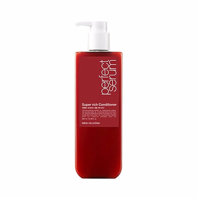 MISE EN SCENE PERFECT SERUM SUPER RICH CONDITIONER (680ml), Интенсивно восстанавливающий кондиционер для волос (680мл)