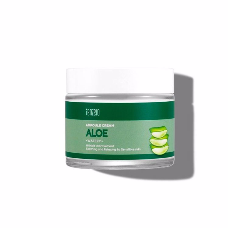 TENZERO WATERY ALOE AMPOULE CREAM (70gr), Водный ампульный крем с алоэ (70гр)