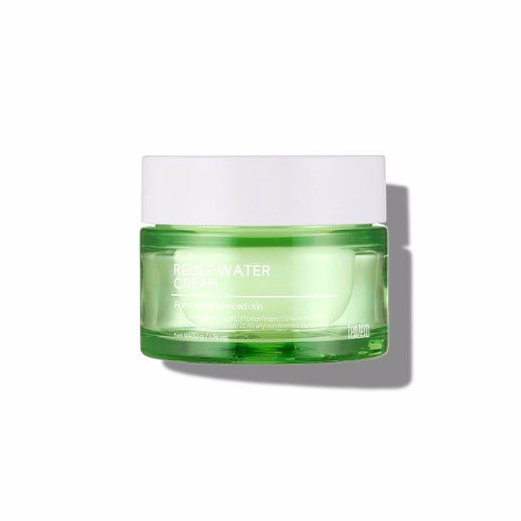 TENZERO CICA RELIEF WATER CREAM (50gr), Восстанавливающий крем с центеллой азиатской (50гр)