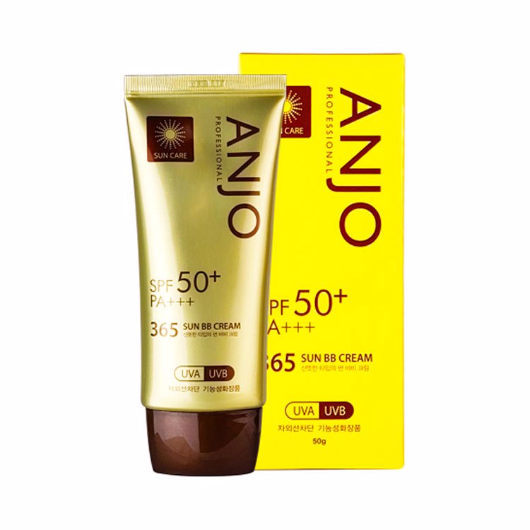 ANJO PROFESSIONAL 365 SUN BB CREAM SPF 50+ PA+++ (50gr), Легкий солнцезащитный ББ крем (50гр)