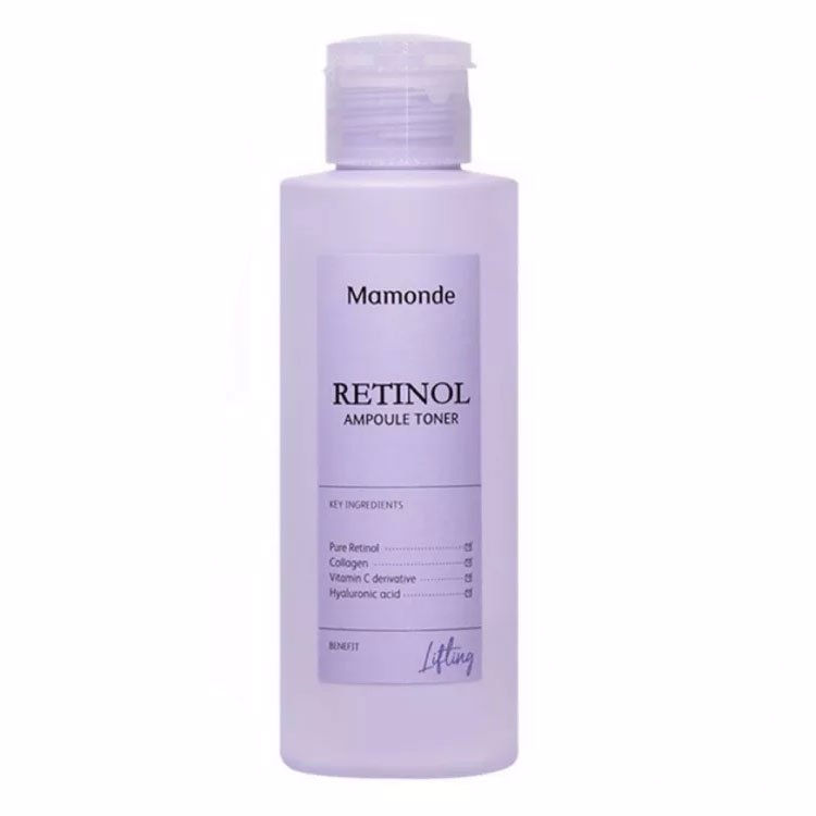 MAMONDE RETINOL AMPOULE TONER (150ml), Интенсивно восстанавливающий тонер с ретинолом (150мл)