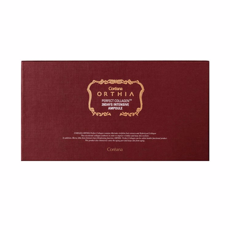 COREANA ORTHIA PERFECT COLLAGEN 28DAYS INTENSIVE AMPOULE (2ml * 5ea), Набор универсальных ампул с коллагеном для ухода за кожей (2мл * 5шт)