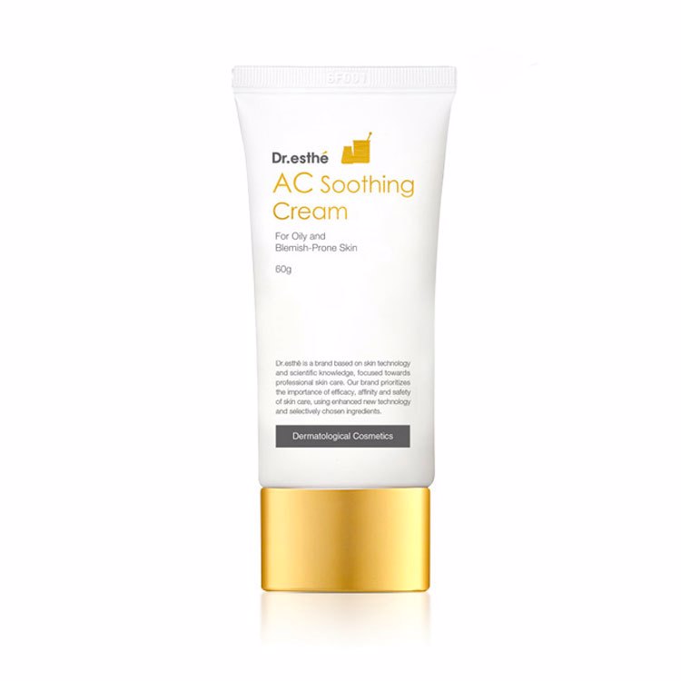 DR.ESTHE AC SOOTHING CREAM (60gr), Ферментированный крем для жирной и склонной к акне кожи (60гр)