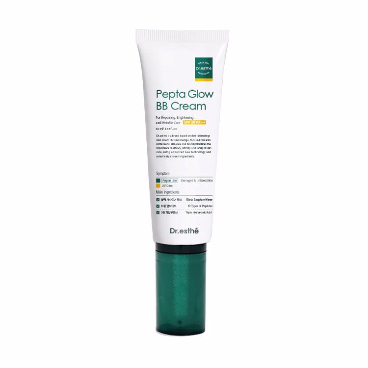 DR.ESTHE PEPTA GLOW BB CREAM SPF 30 (50ml), Пептидный BB крем для лица (50мл)