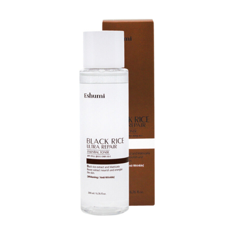 ESHUMI BLACK RICE ULTRA REPAIR ESSENTIAL TONER (200ml), Ультравосстанавливающий тоник с черным рисом (200мл)