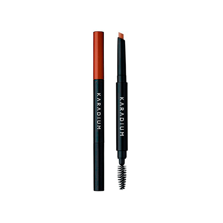 KARADIUM FLAT EYEBROW PENCIL NO.3 REAL BROWN (3gr), Карандаш для бровей №3 Настоящий коричневый (3гр)