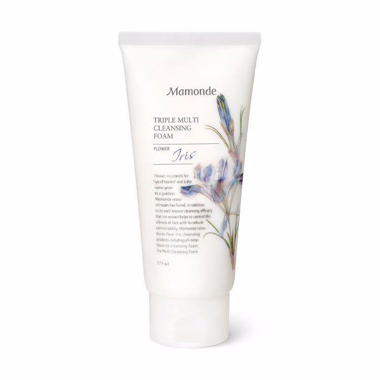 MAMONDE TRIPLE MULTI CLEANSING FOAM IRIS (175ml), Пенка для умывания с экстрактом ириса (175мл)