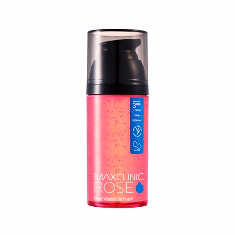 MAXCLINIC ROSE VITAMIN OIL FOAM (110ml), Пенка для умывания с экстрактом болгарской розы (110мл)