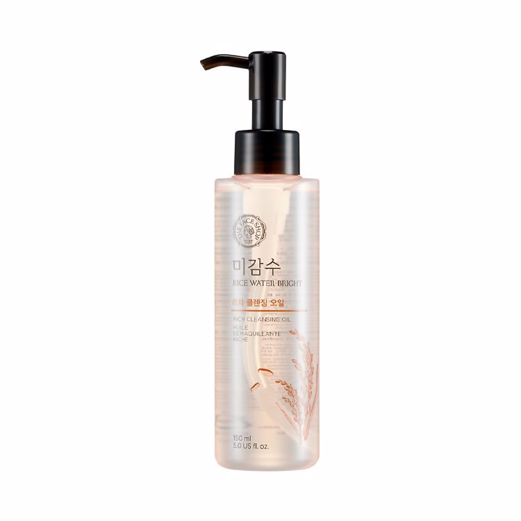 THE FACE SHOP RICE WATER BRIGHT CLEANSING RICH OIL (150ml), Гидрофильное масло c экстрактом риса для сухой кожи (150мл)