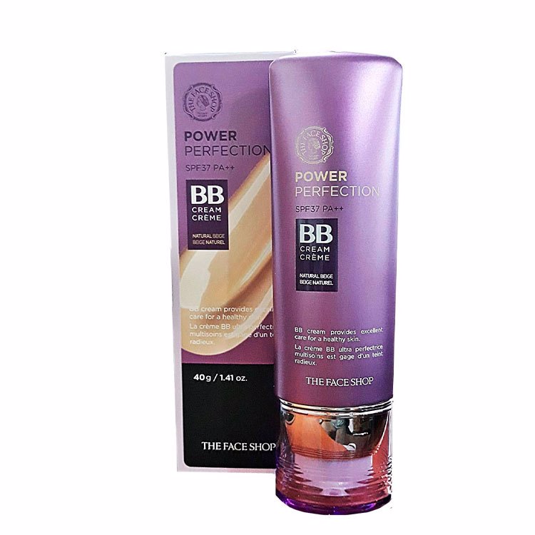 THE FACE SHOP FACE IT POWER PERFECTION BB CREAM #21 (40ml), Увлажняющий ББ крем для идеального покрытия #21 (40мл)