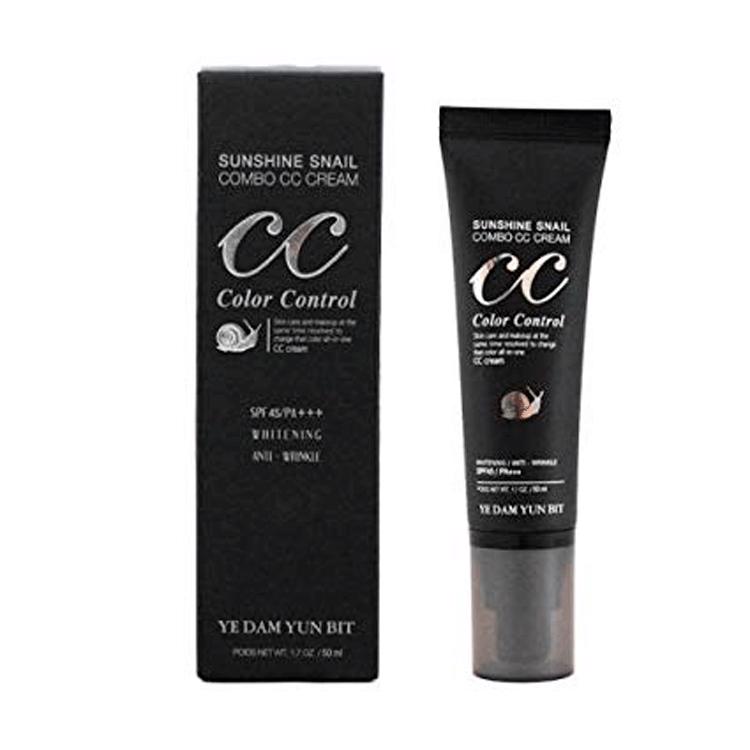 YE DAM YUN BIT SUNSHINE SNAIL COMBO CC CREAM (50ml), CC крем для лица с муцином улитки (50мл)