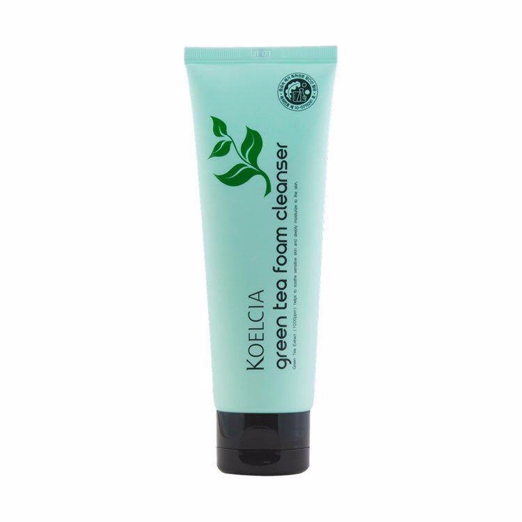 KOELCIA GREEN TEA FOAM CLEANSER (120ml), Очищающая пенка с экстрактом зеленого чая (120мл)