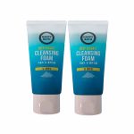 HAPPY BATH DEEP SEASALT CLEANSING FOAM 2IN1 (150gr+150gr), Пенка для умывания с морской солью