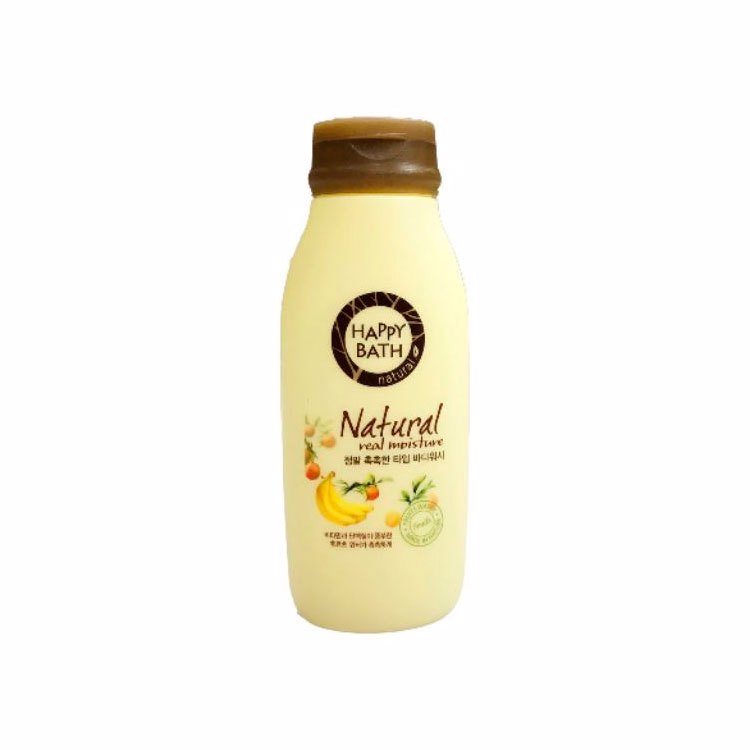 HAPPY BATH NATURAL REAL MOSITURE BODY WASH (200gr), Гель для душа с экстрактами фруктов (200гр)