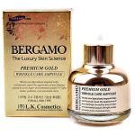 BERGAMO PREMIUM GOLD WRINKLE CARE AMPOULE (30ml), Омолаживающая сыворотка премиум-класса с экстрактом золота (30мл)