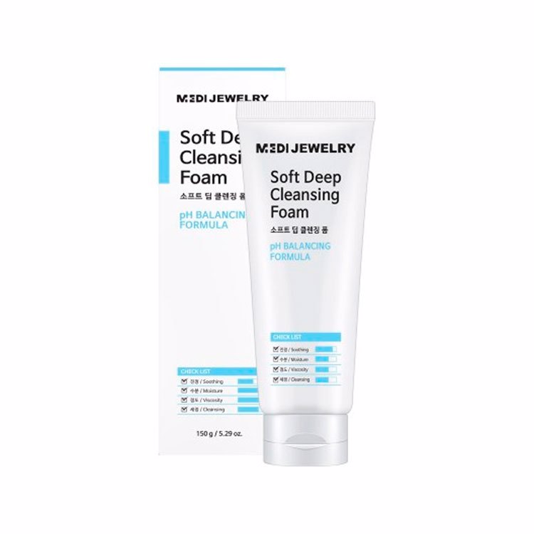 MEDI JEWELRY SOFT DEEP CLEANSING FOAM 150g, Мягкая пенка для глубокого очищения кожи