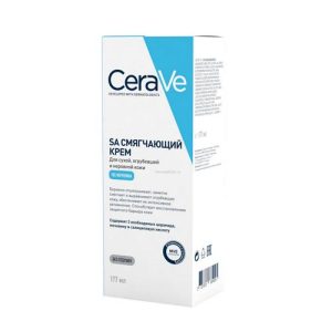 Крем CeraVe (Сераве) смягчающий для сухой, загрубелой и неровной кожи лица и тела 177 мл