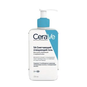 Гель CeraVe очищающий смягчающий для сухой, загрубевшей и неровной кожи лица и тела 236 мл