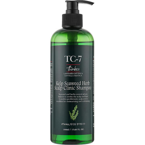 Thinkco TC-7 SeaWeed Herb Scalp Clinic Shampoo - Регулирующий шампунь-уход для жирных волос с экстрактом водорослей