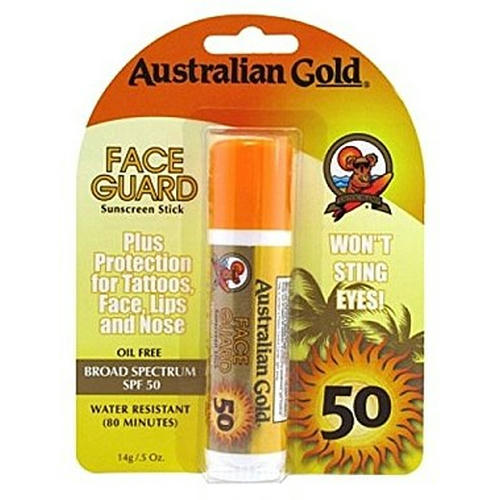 Australian Gold Face Guard SPF 50, Солнцезащитный карандаш-бальзам для лица