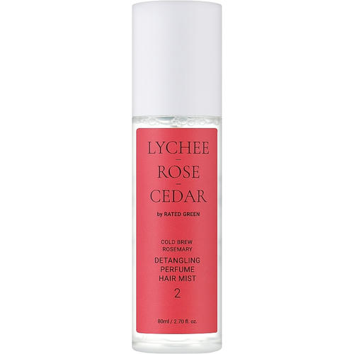 Rated Green Cold Brew Rosemary Detangling Perfume Hair Mist 2, Парфюмированный мист для волос "Личи-Роза-Кедр"
