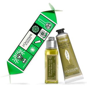 Набор - L'Occitane Verbena Cracker (sh/gel/30ml + h/cr/30ml)