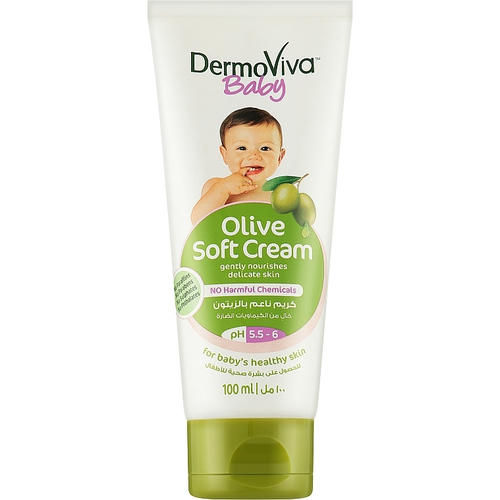 Детский крем с оливковым маслом, Dabur DermoViva Baby Olive Soft Cream