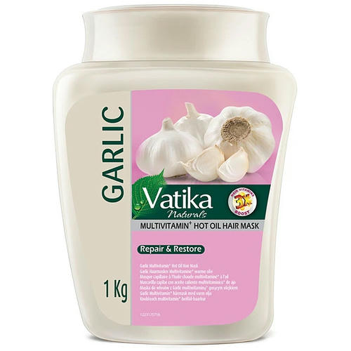 Маска для волос с экстрактом чеснока, Dabur Vatika Naturals Multivitamin Garlic Hair Mask — изображение 2