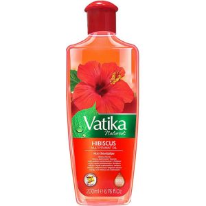 Мультивитаминное масло для волос с гибискусом, Dabur Vatika Naturals Hibiscus Multivitamin Oil Hair Revitalize