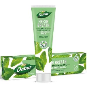 Зубная паста с органическим базиликом, Dabur Fresh Breath Basil Toothpaste
