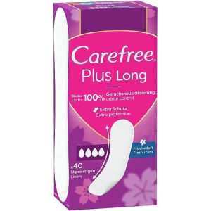 Carefree Plus Long Fresh Scent, Гигиенические ежедневные прокладки с ароматом свежести, 40 шт