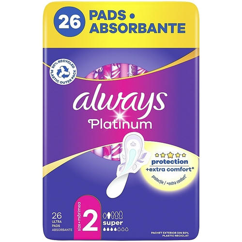 Always Platinum Protection +Extra Comfort Super, Гигиенические прокладки, размер 2, 26 шт — изображение 2