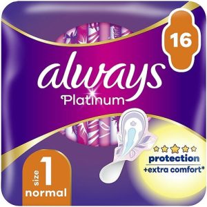 Always Platinum Normal Duo, Гигиенические прокладки, 16 шт.