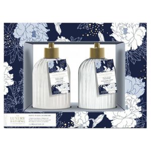 Набор, Grace Cole The Luxury Bathing Peony Peach And Raspberry (soap/400ml + h/cr/400ml)