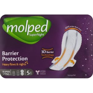 Molped, Гигиенические прокладки Super Night Super Long, 5 шт.